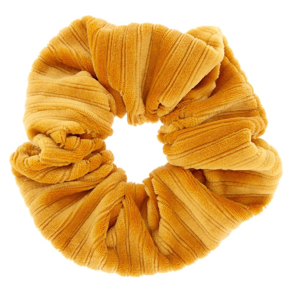 *ISO* Claire's Mustard Velvet Scrunchie